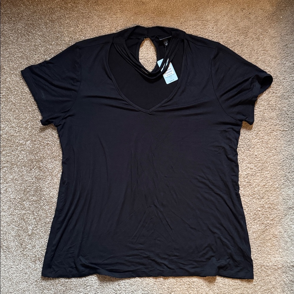 NWT Torrid Deep Neck Short Sleeve Tee Size 3 22-24